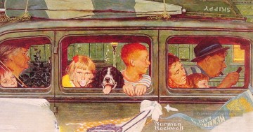 Norman Rockwell Painting - going and coming 1947 1 Norman Rockwell